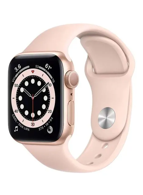 Apple Watch Series 6-44 Mm Gps Gold Aluminium Case With Sport Band Pink Sand