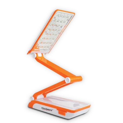 Touchmate Solar LED Rechargeable Foldable Lamp, Orange