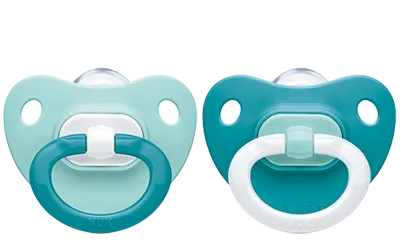 Nuk Fashion Silicon Soother 0-6M Pack Of 2 - Blue