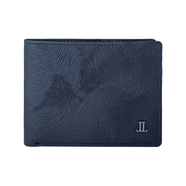 Lencia RFID Protected Lisborn Nappa(Horse Print) Pattern Men Leather Wallet LMW-16666HP-NVY