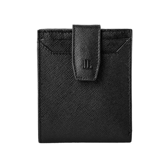 Lencia RFID Protected Saffiano Pattern Men Leather Wallet LMW-16667GS-BLK