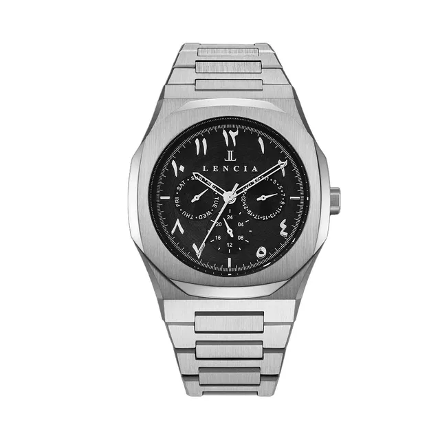 Lencia Men's Stainless Steel Chronograph Watch LC1015K1