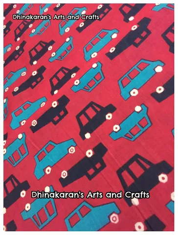 PEEP PEEP CARS Screen Print Fabric