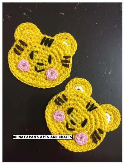 Tiger Crochet HairClips