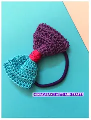 Crochet Bow HairTie-(11)