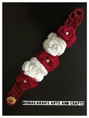 Rose Crochet Bracelet