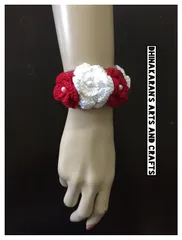 Rose Crochet Bracelet