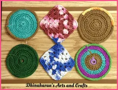 Crochet Coasters-MULTICOLOUR