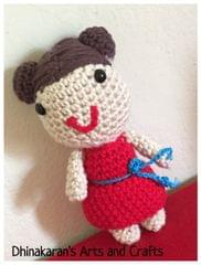 Glam Girl Crochet Soft Toy