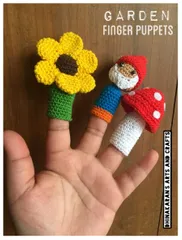 GARDEN THEME Crochet Finger Puppets