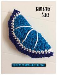 Crochet Blueberry Slice