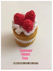 Raspberry Cheese Crochet Cake