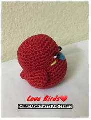 Crochet Love Bird-RED