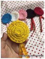 Crochet Bun Cover-YELLOW