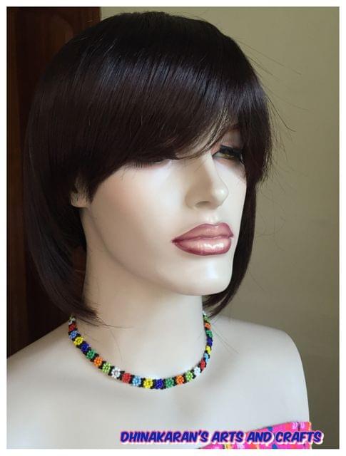 African Beaded Choker & Bracelet-(2)