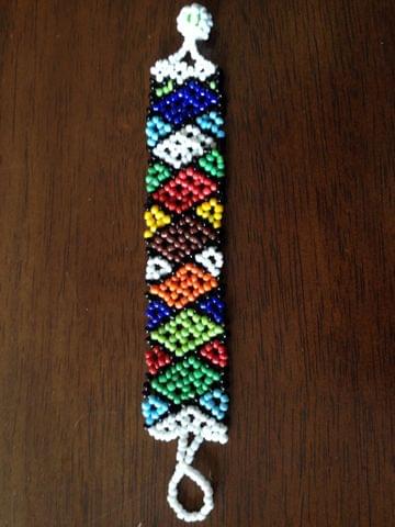 African Beaded Bracelet-(1)