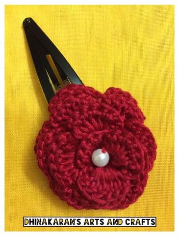 Rose Crochet TicTac HairClip-(1)