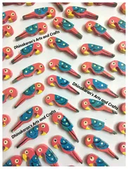 SWEET PINK Parrot Buttons