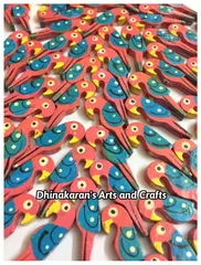 SWEET PINK Parrot Buttons