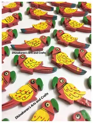 PINK Big Parrot Buttons