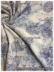 GARDEN CYCLE Block Print Fabric