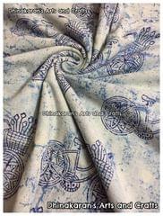 GARDEN CYCLE Block Print Fabric