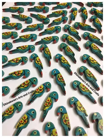 Turquoise Parrot Buttons