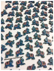 BLUE Elephant Buttons