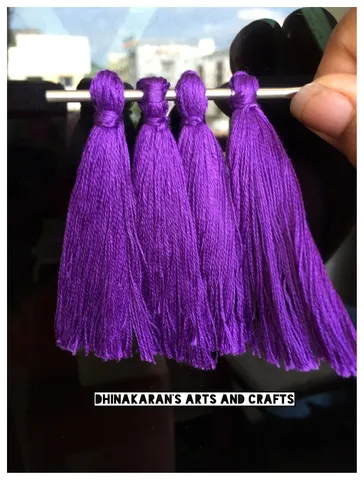 Violet Thread Tassels