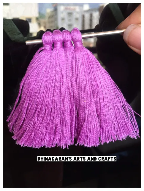Purple Thread Tassels