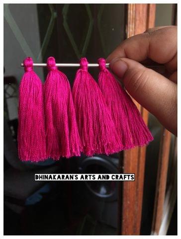 Rani Pink Thread Tassels