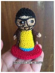 Handsome Man Miniature Crochet Soft Toy