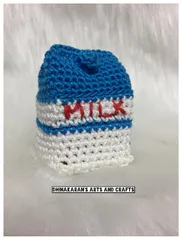 MILK PACK Miniature Crochet Soft Toy