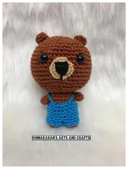 Brown Bear Miniature Crochet Soft Toy