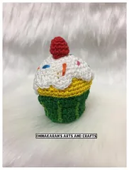 Cup Cake Crochet Soft Toy