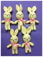 Bunny Crochet Soft Toy-CREAM