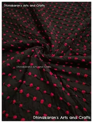 MAGICAL BLACK Bandhani Fabric