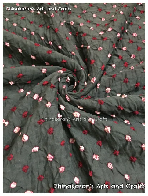 HOT GREY Bandhani Fabric