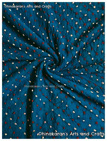 ROYAL BLUE Bandhani Fabric