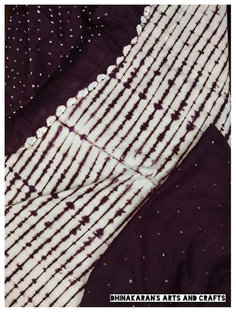 Shibori Bandhani Dress Material