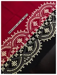 Red & Black Double Colour Kutchwork Bouse Piece
