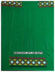 Festive Green Kutchwork Blouse Piece