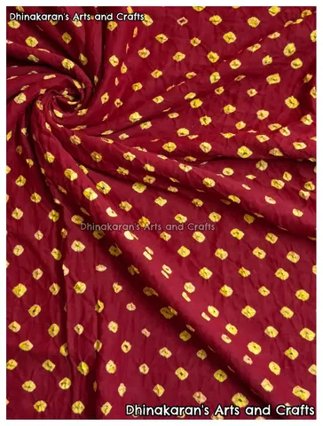 SINDHOOR RED Bandhani Fabric