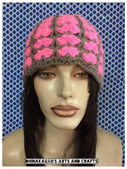 Elegant Pink Crochet Hat