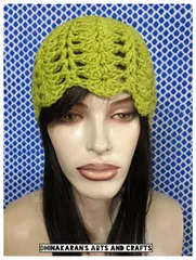 Apple Green Crochet Hat