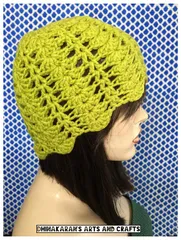 Apple Green Crochet Hat
