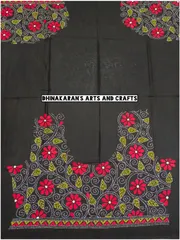 Lovely Floral Kanthawork Blouse Piece