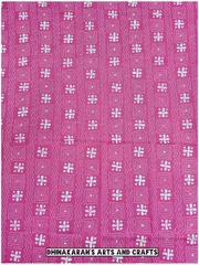 Pink Full Kanthawork Blouse Piece