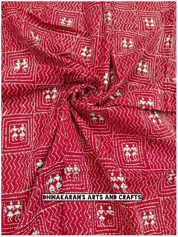 Warli Full Kanthawork Blouse Piece