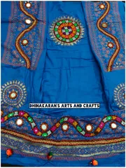 Traditional BLUE Kutchwork Dupatta